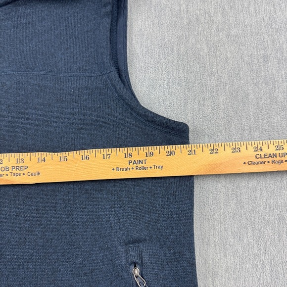 The North Face Vest Mens Medium‎ Blue Full Zip Fleece Sleeveless Sweater Logo - Picture 8 of 11